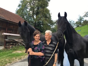 Brigitte und Bruno mit Pferden 2